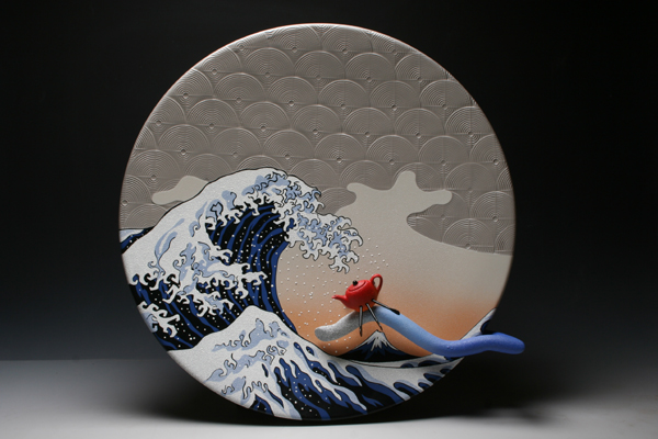T-Rowing the Great Wave of Hokusai (detail)